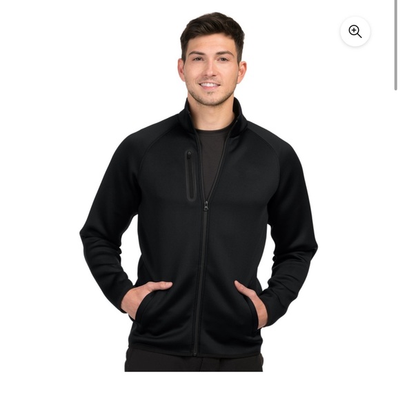 Tri-Mountain Men's Layer Knit Jacket XL - Black - Picture 2 of 4